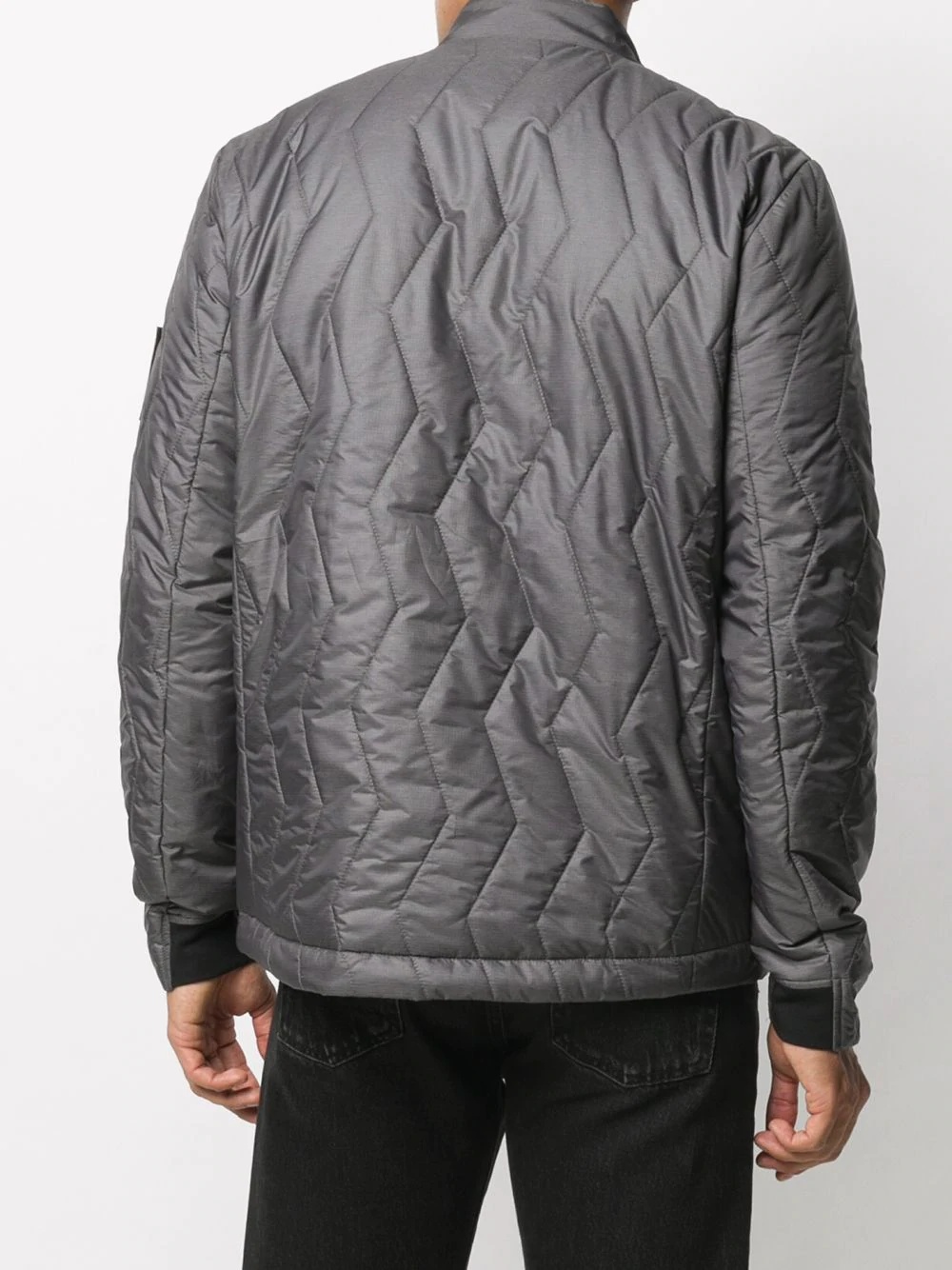 zip-up quilted jacket - 4