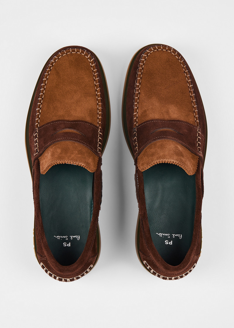 Brown Suede 'Tristain' Loafers 5