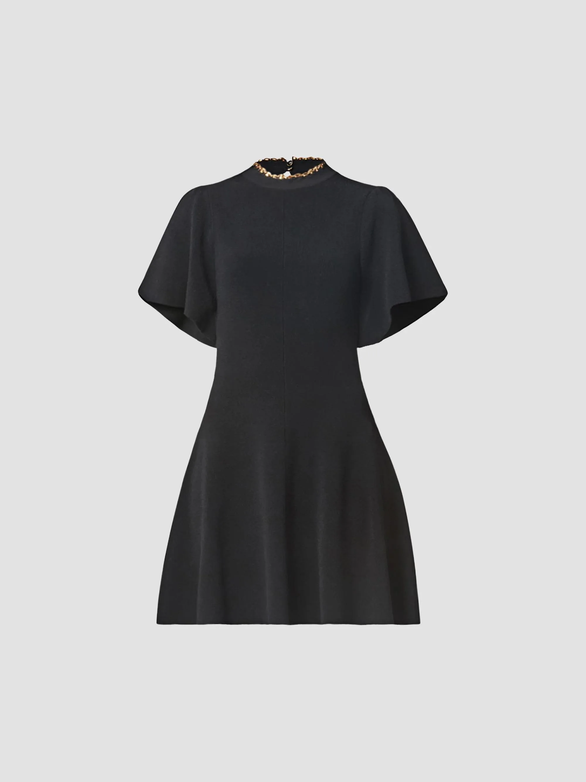 Women's Aura Chainlink Minidress - Jet - 1