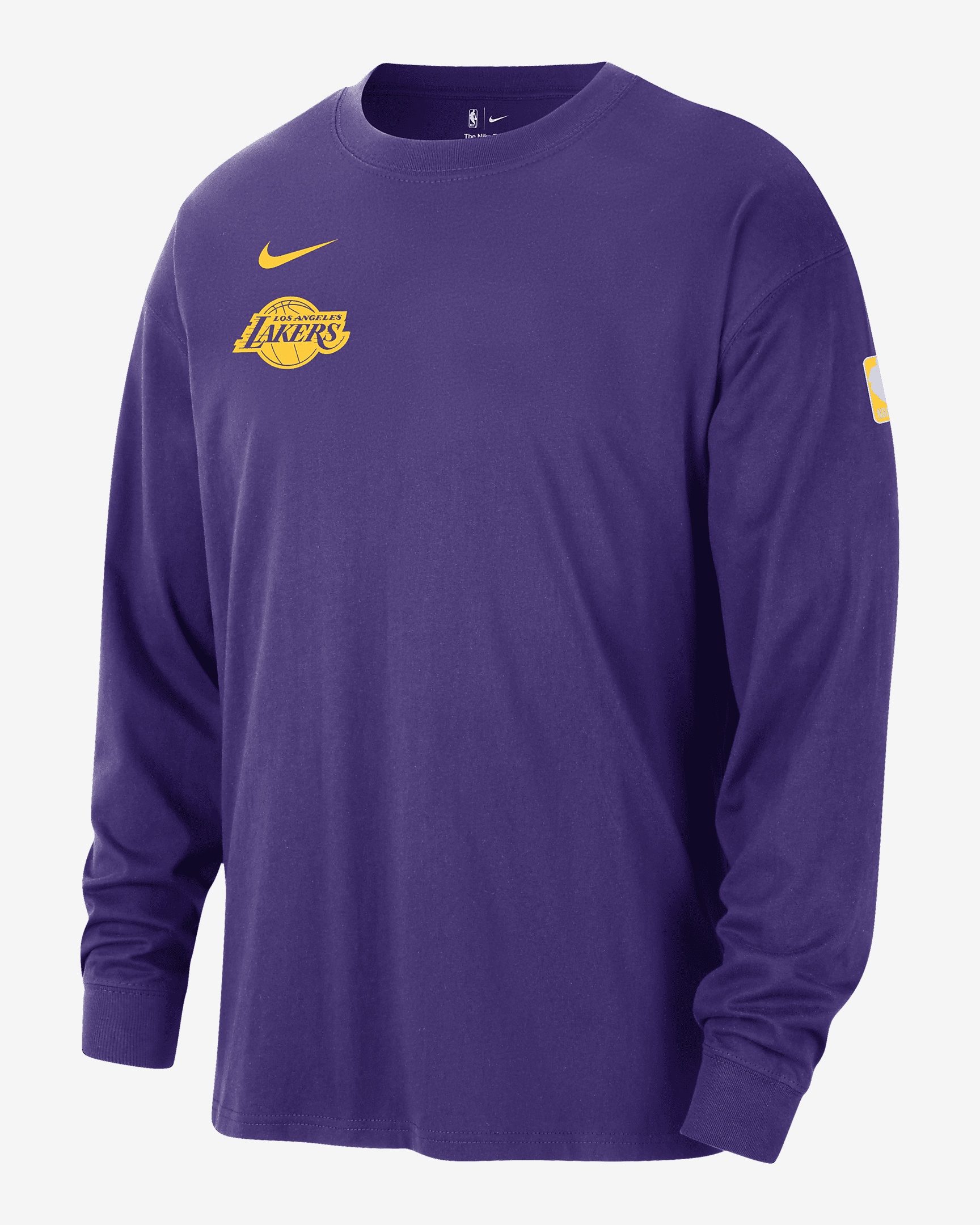 Los Angeles Lakers Courtside Nike Men's NBA Long-Sleeve Max90 T-Shirt - 1