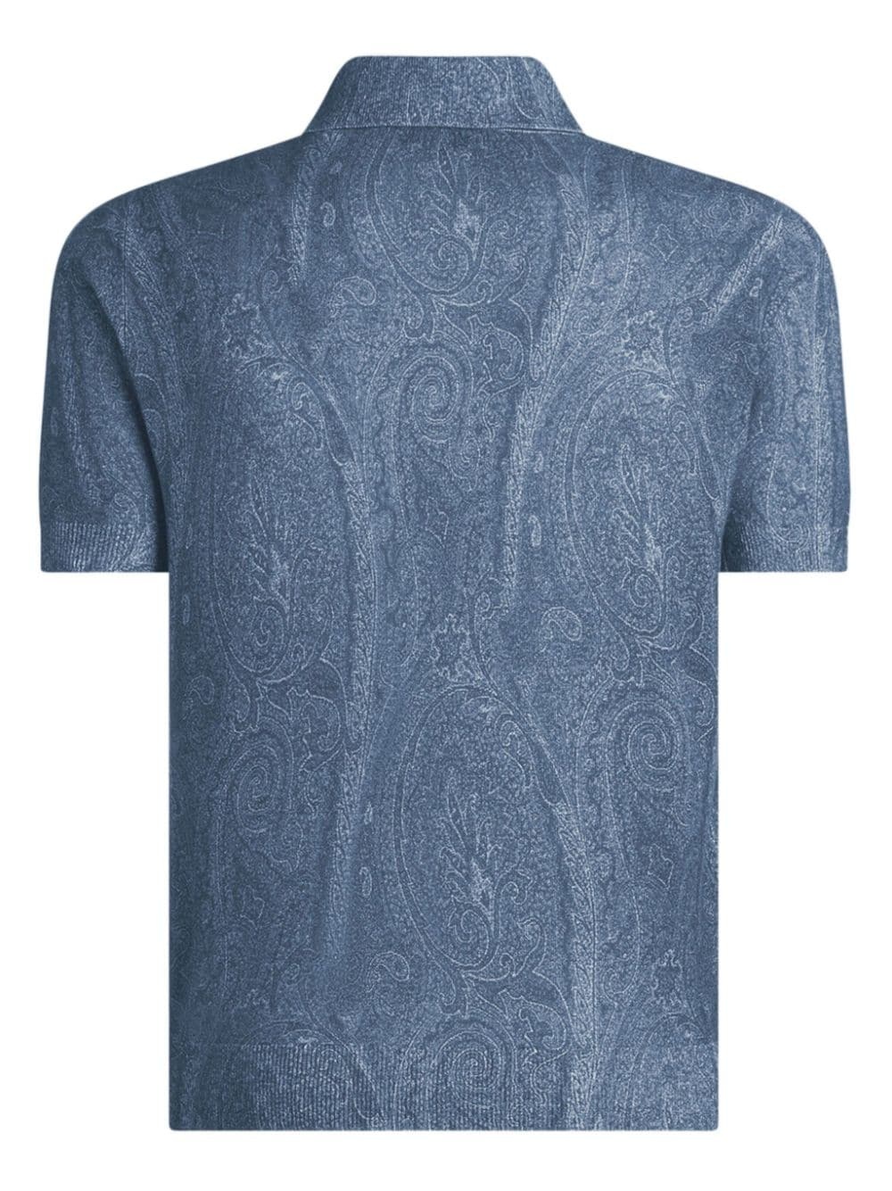 paisley-print polo shirt - 2