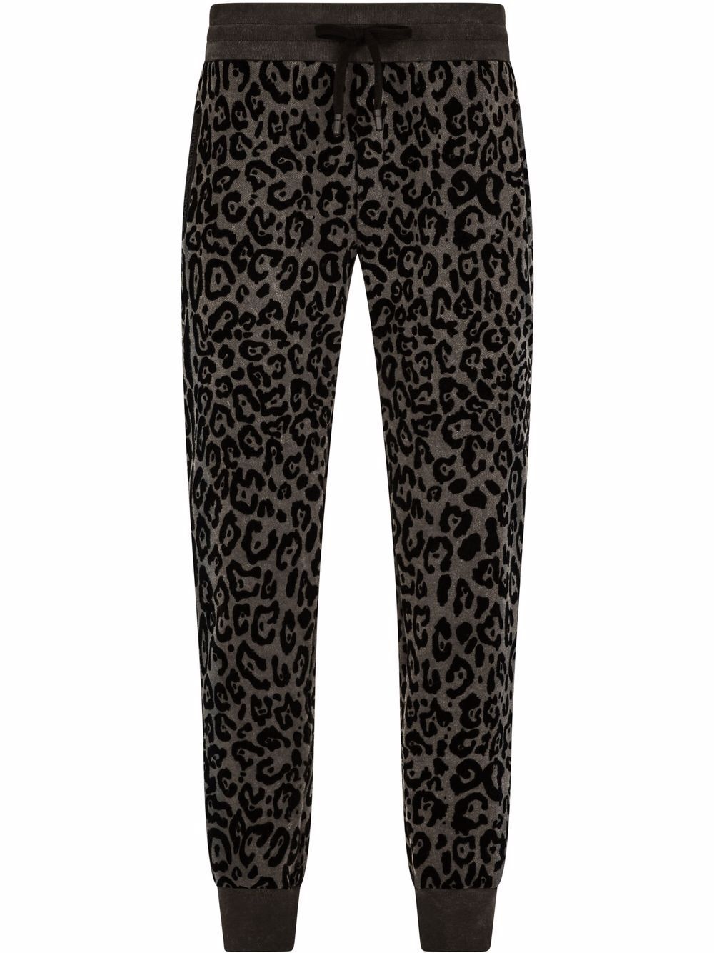 leopard-print track trousers - 1