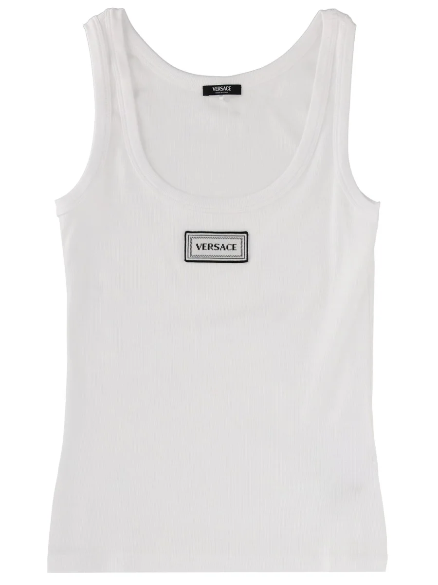 COTTON TANK TOP WITH LOGO - 1