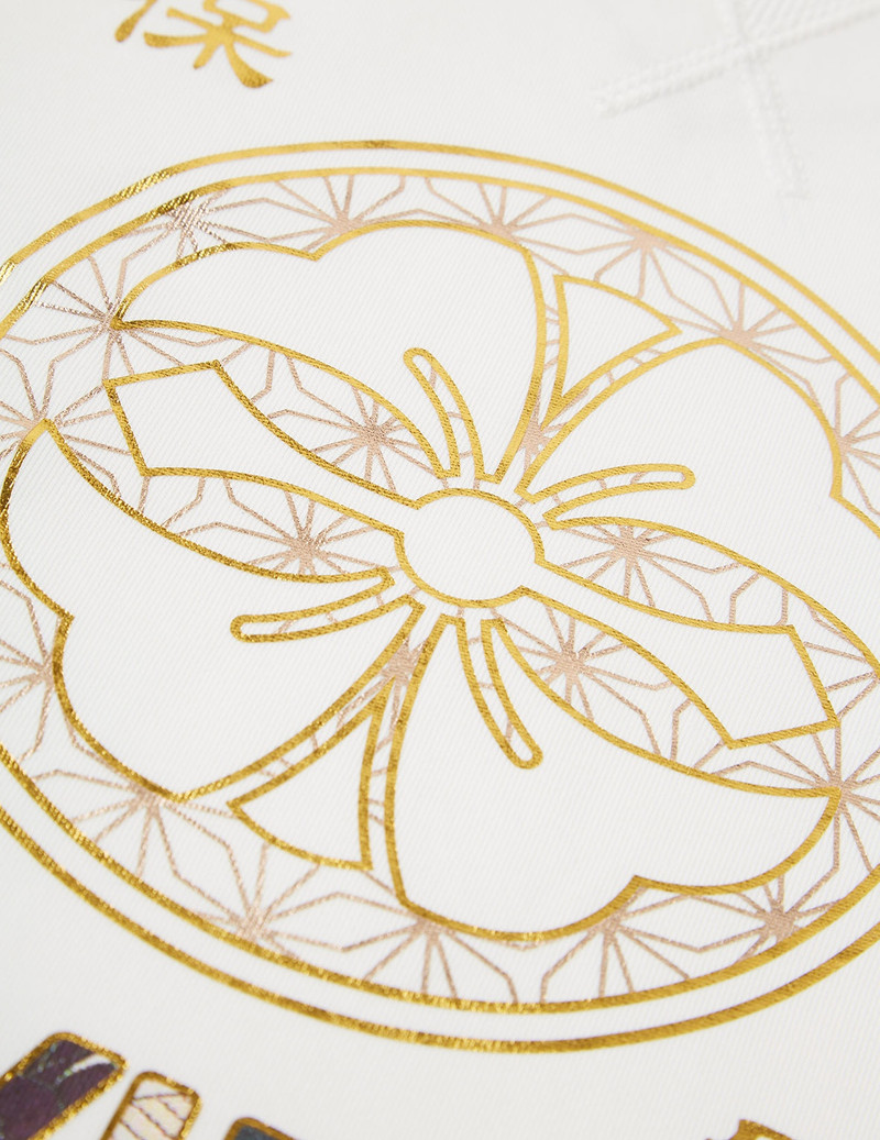 KAMON FOIL-PRINT AND SCROLL DAICOCK APPLIQUÉ SWEATSHIRT 12