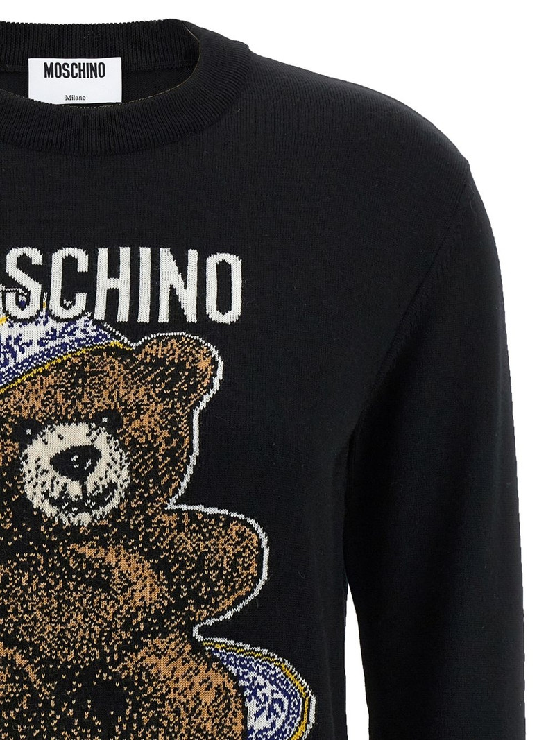 teddy bear-intarsia crew-neck sweater 3