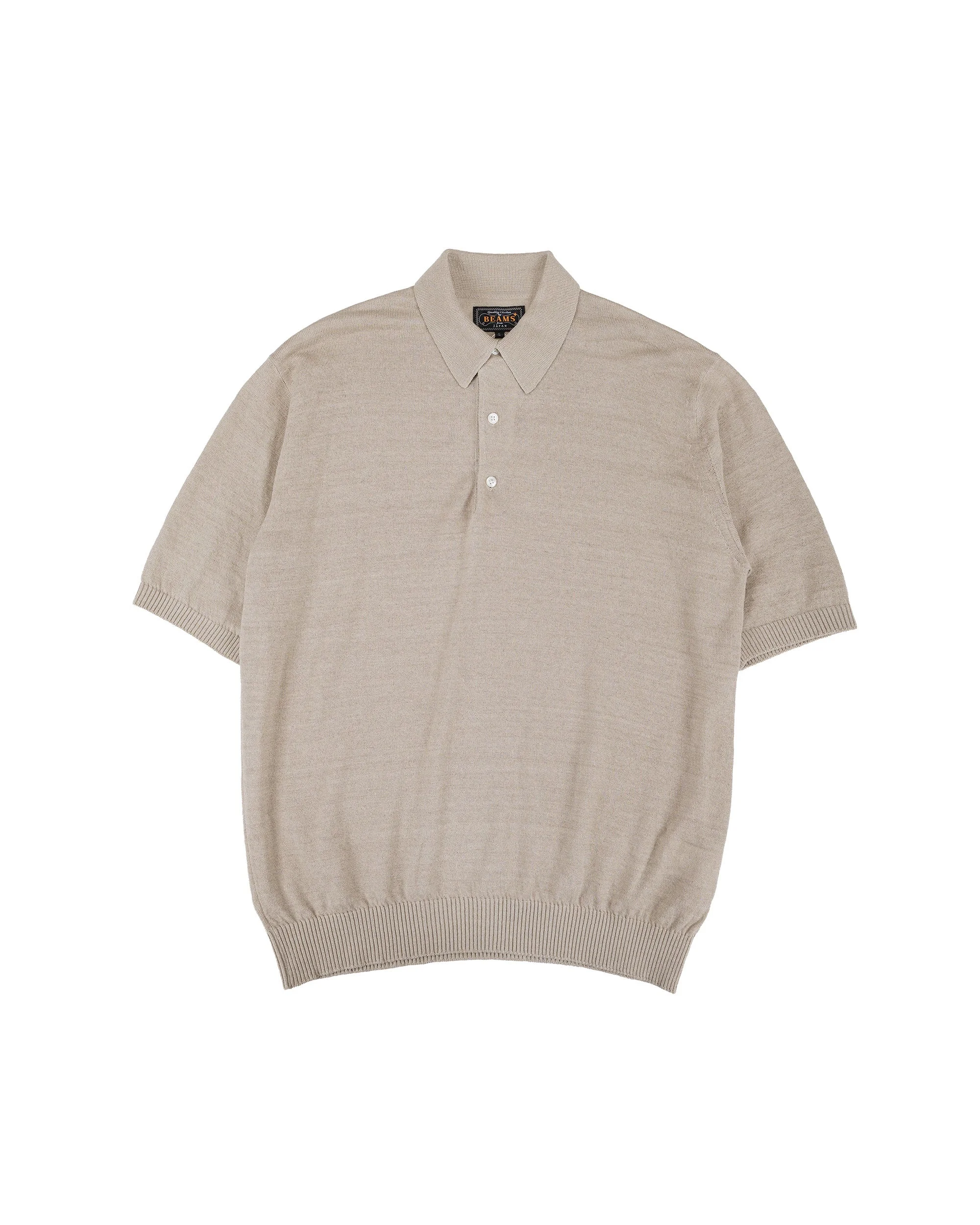 Knit Polo Hemp Light Grey - 1