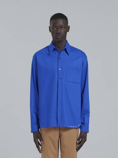 Marni BLUE RELAXED-FIT SHIRT outlook