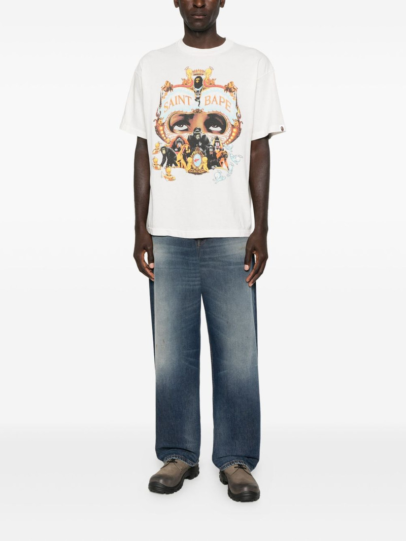 SAINT M×××××× x A BATHING APE® Generation graphic-print T-shirt outlook