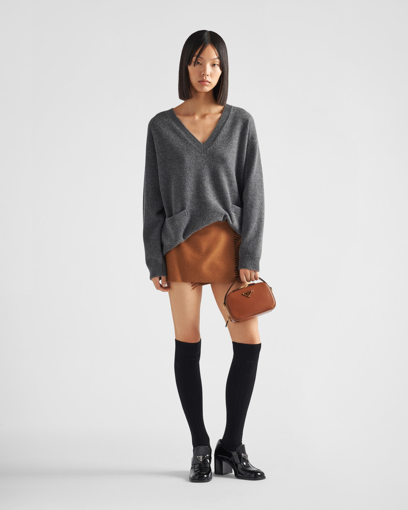 Prada Cashmere miniskirt outlook