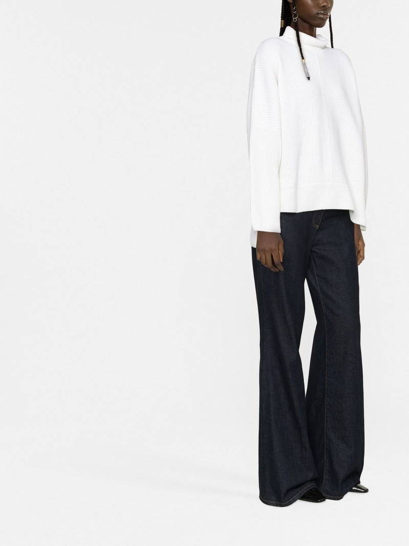 funnel-neck knitted jumper 3