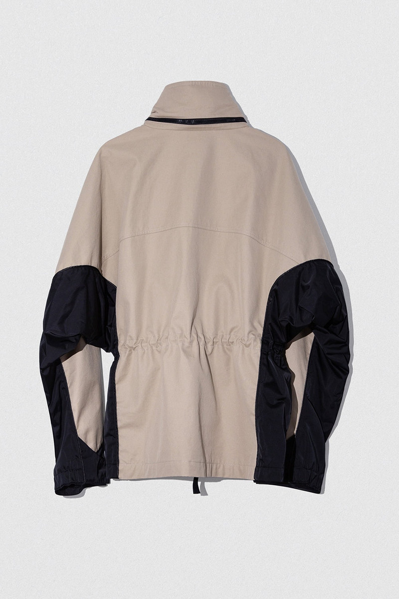 YAKA JACKET BEIGE-BLACK WR COTTON AND NYLON 9