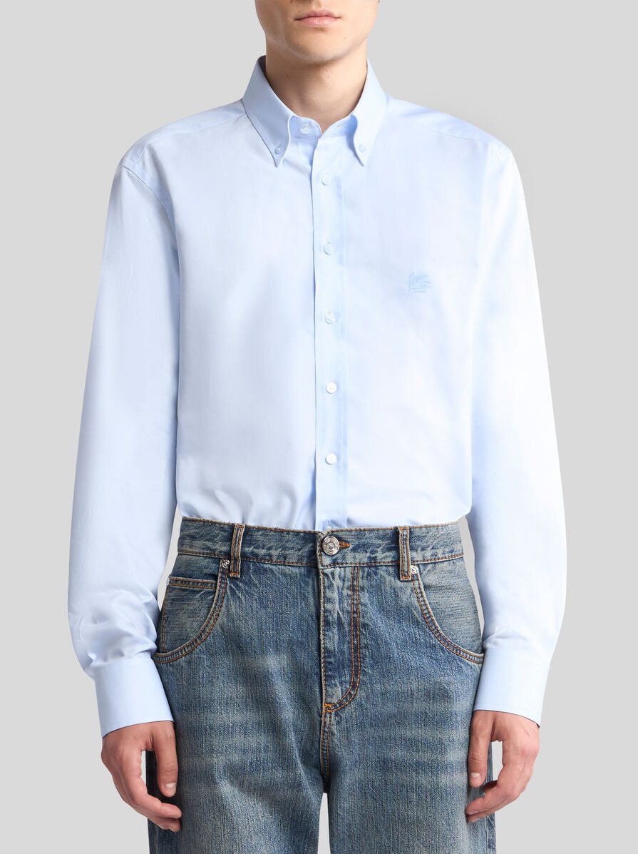 BUTTON-DOWN SHIRT WITH LOGO - 2