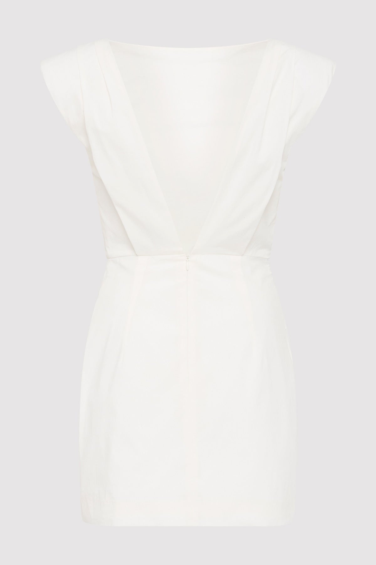 Bateau Tuck Mini Dress - White - 7