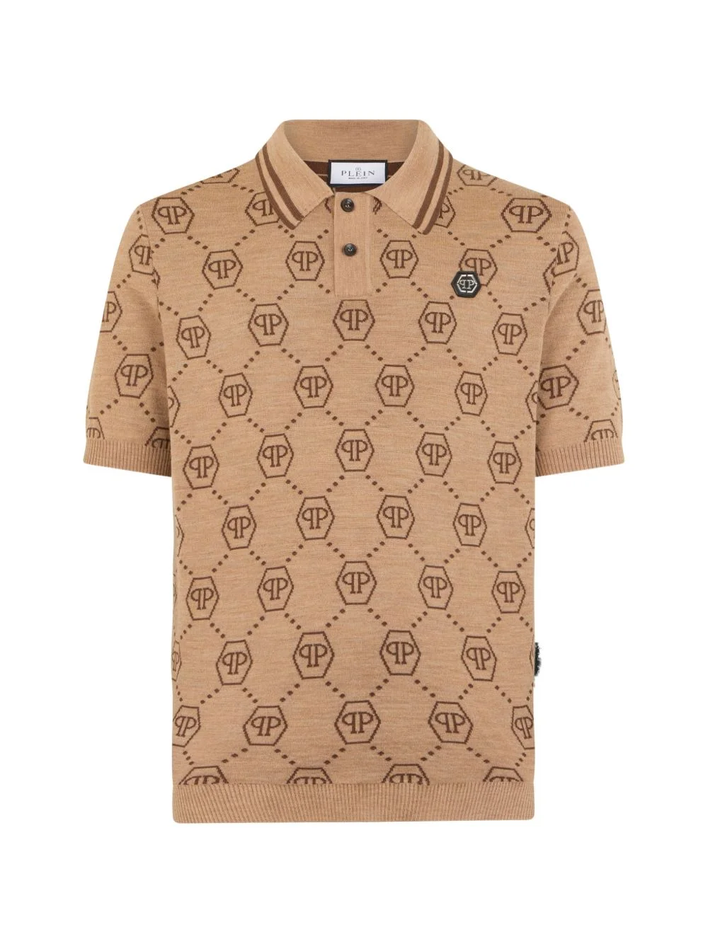 monogram polo shirt - 1