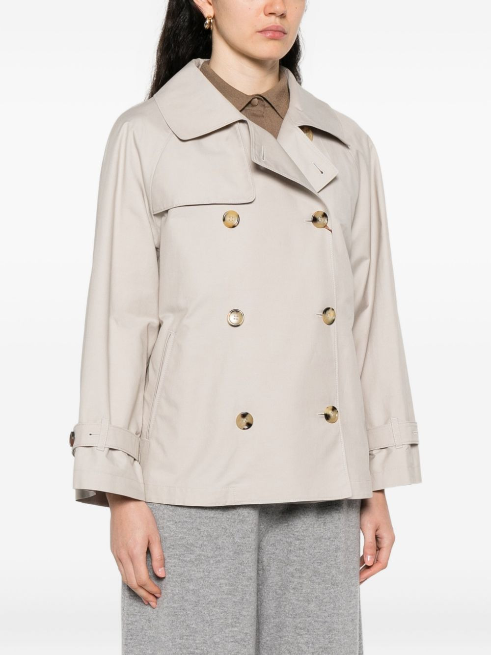 double-breasted peacoat - 3
