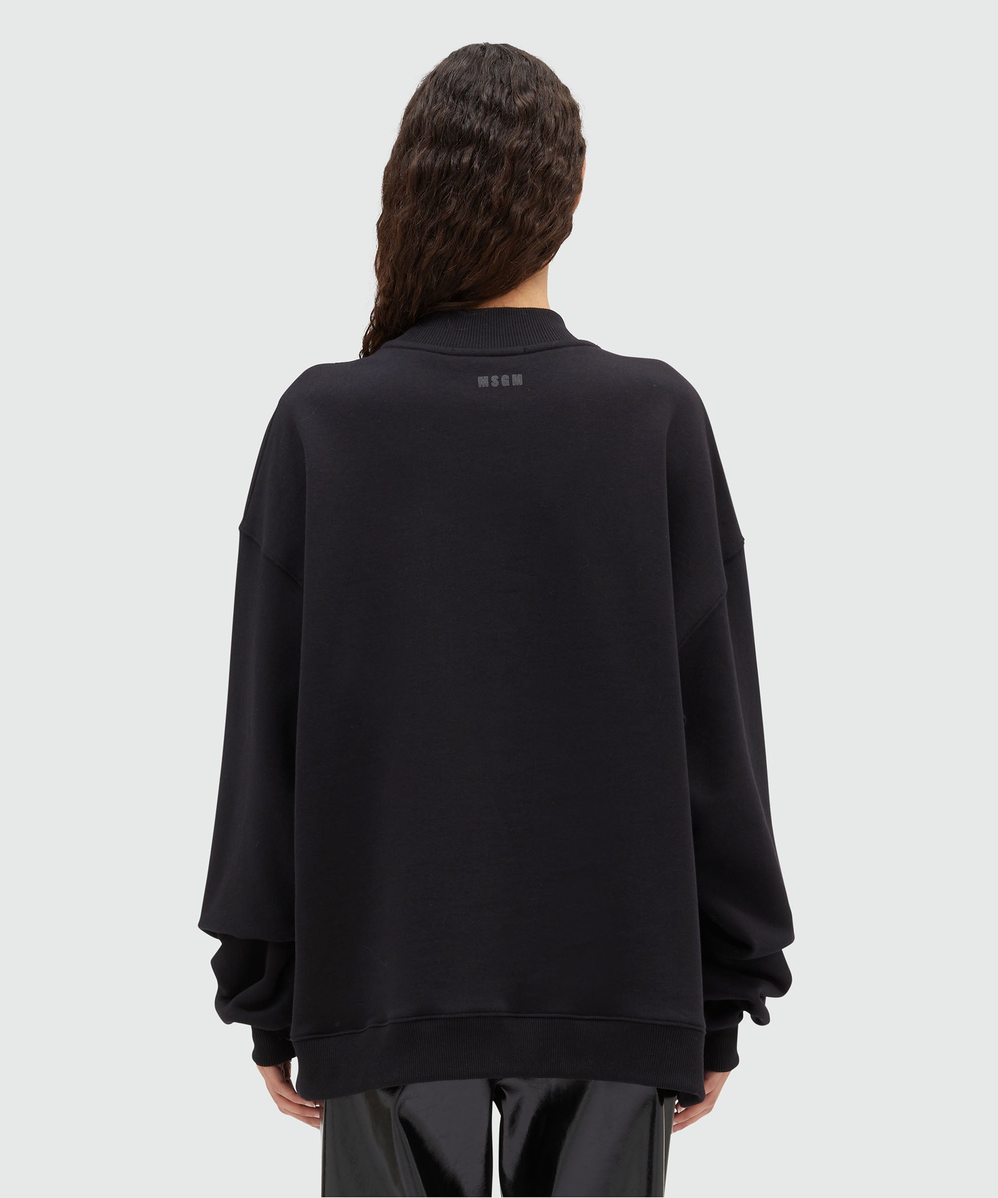 Jersey sweatshirt with "Glasses" print - 3