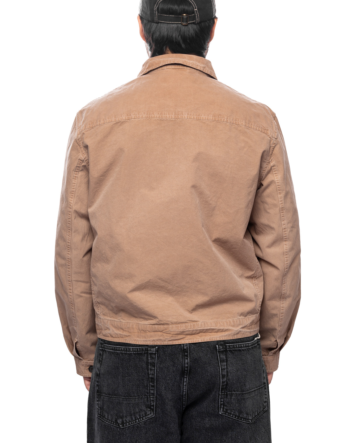 Coach Jacket Dark Sand Rich Poplin - 3