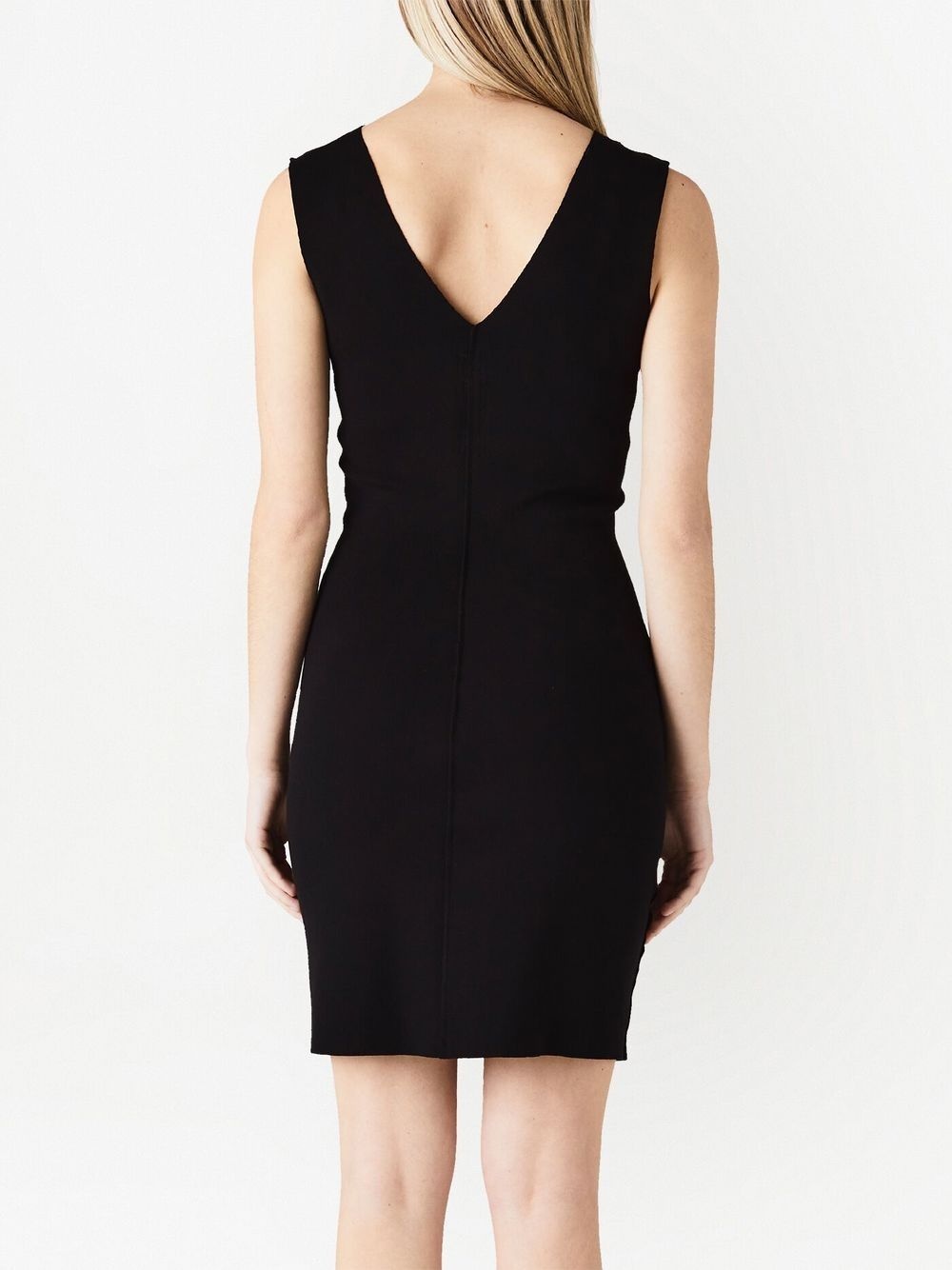 V-neck mini dress - 3