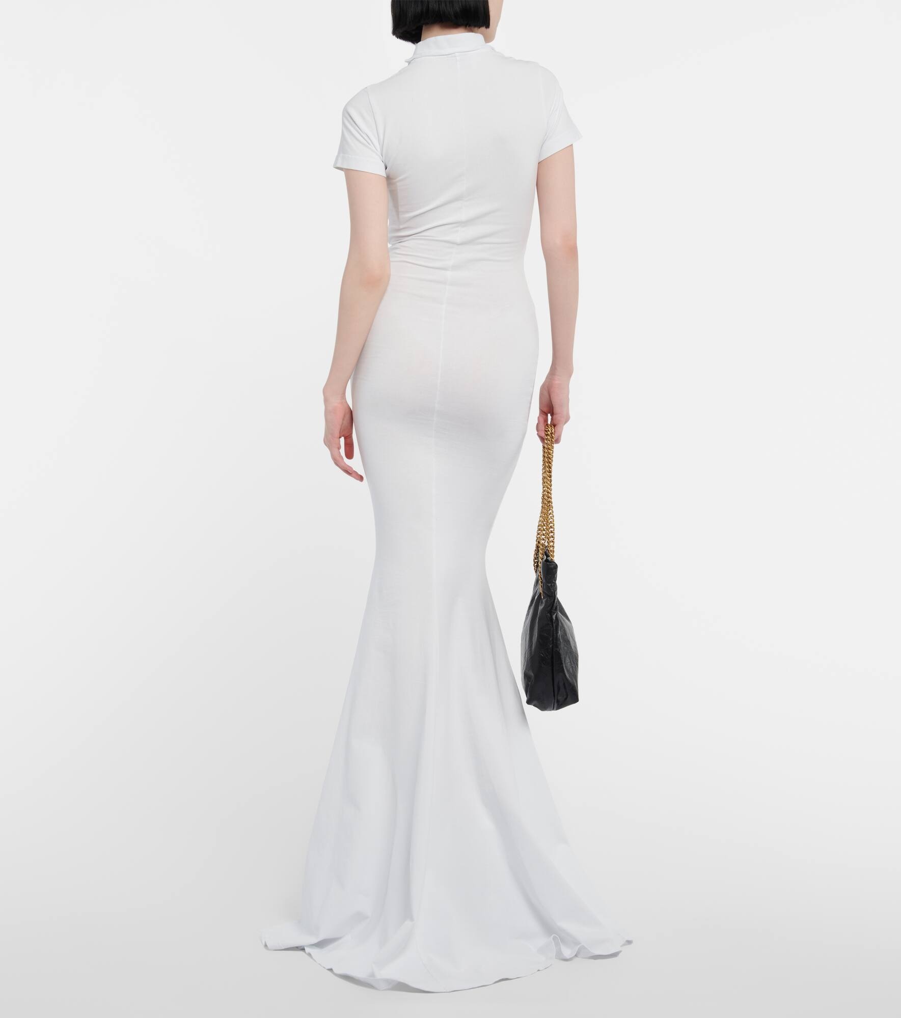 Cotton-blend T-shirt maxi dress - 3