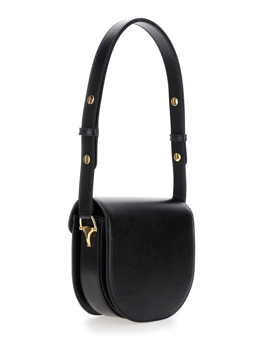 Gucci Women 'Gucci Horsebit 1955' Mini Black Shoulder Bag With Horsebit Detail In Leather Woman - 3