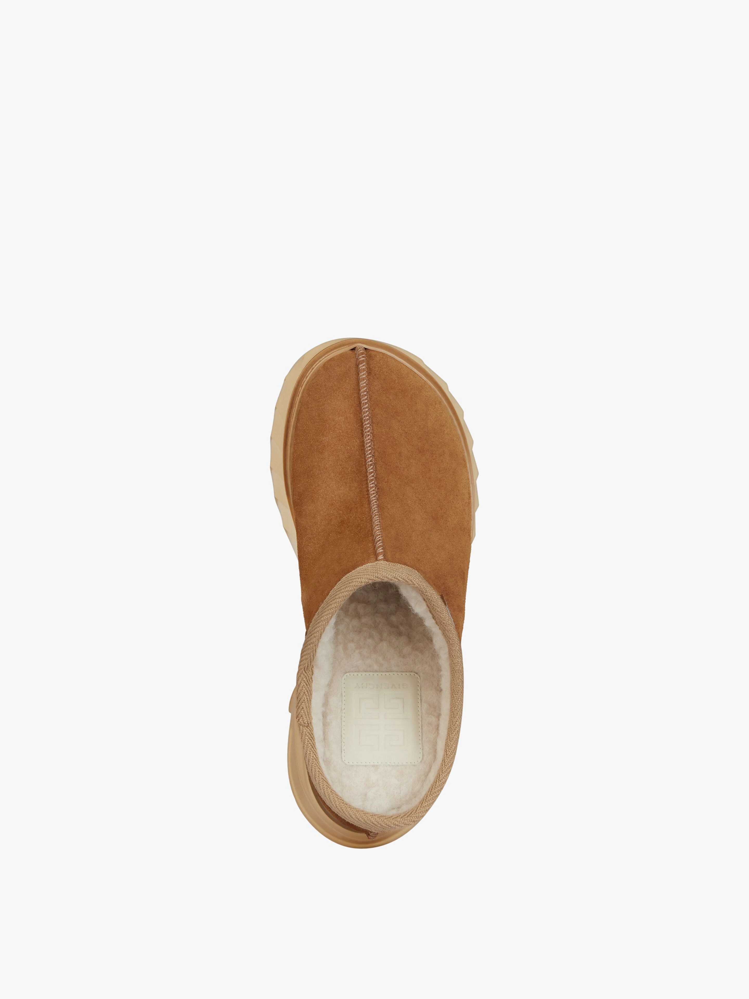 WINTER MALLOW MULES IN SUEDE AND FAUX FUR - 4