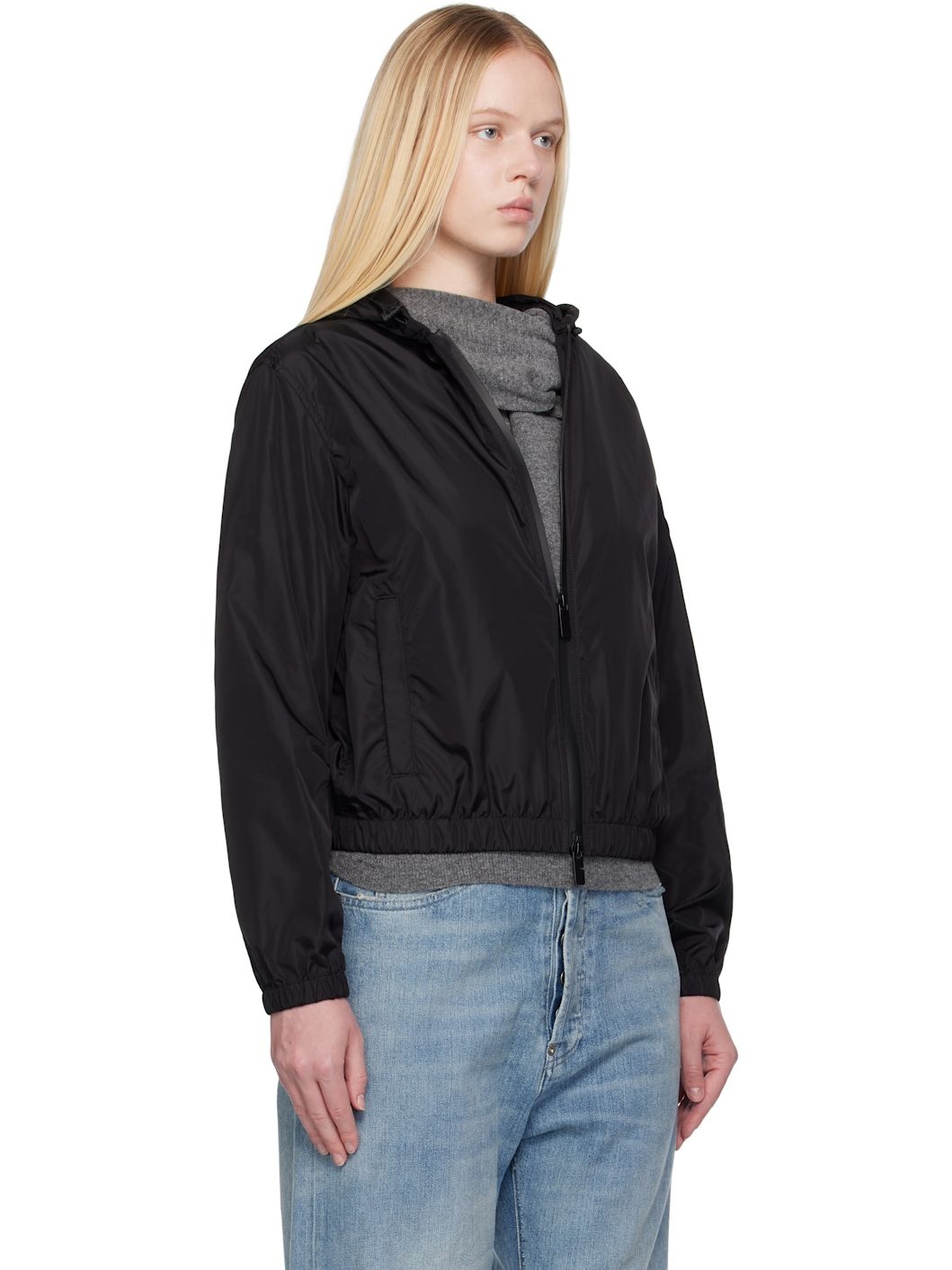 Black Knight Stamp Nylon Jacket - 2