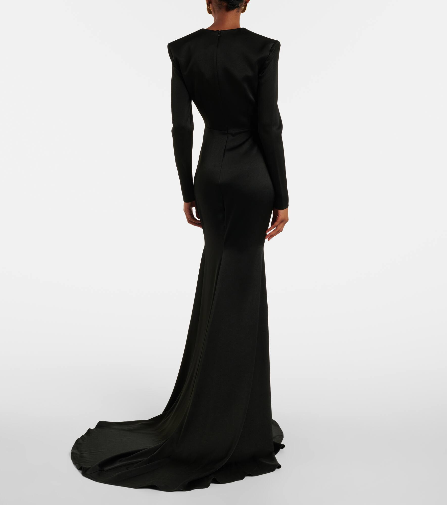 Satin crêpe gown - 3