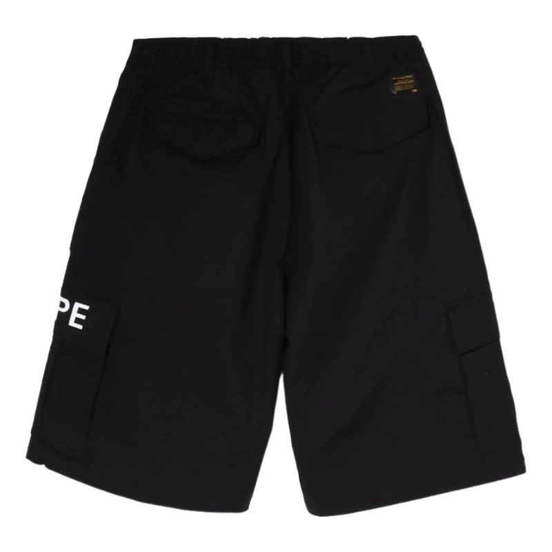 A BATHING APE® A Bathing Ape 6 Pocket Wide Fit Shorts 'Black' 1I30-153-013-BLK outlook