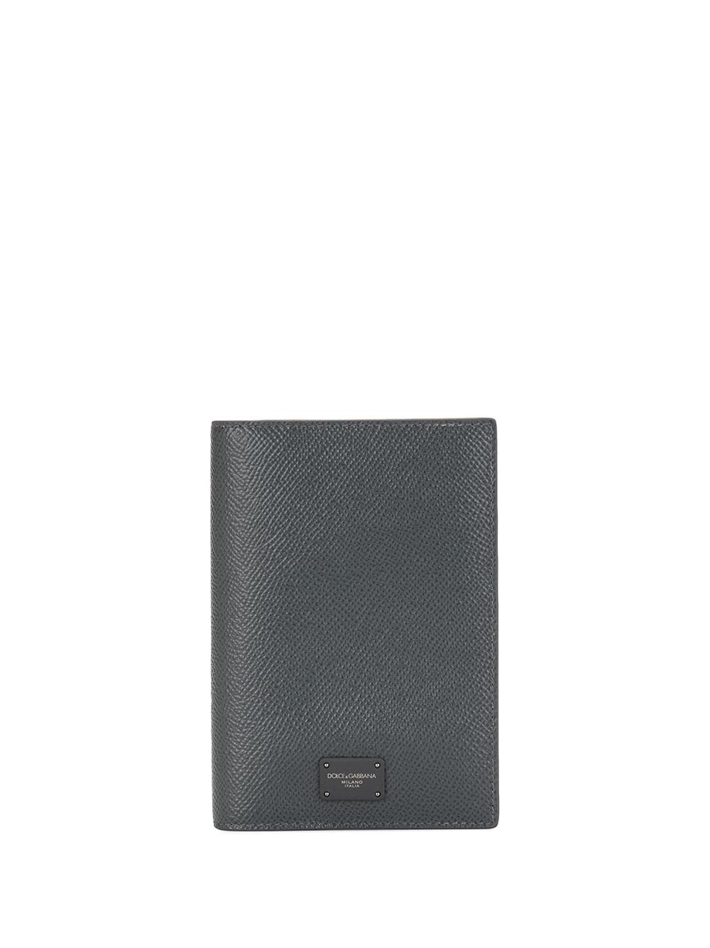 leather foldover cardholder - 1