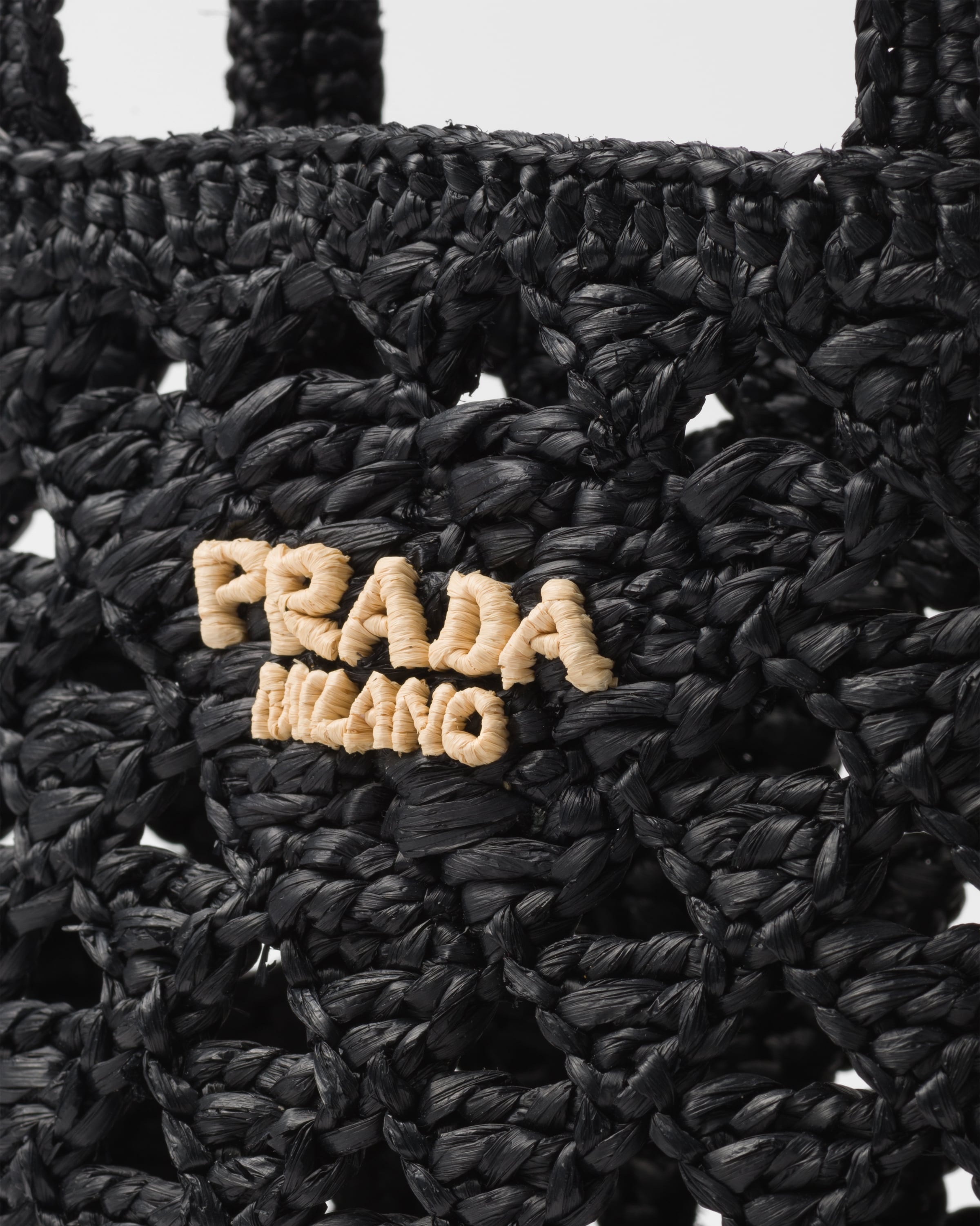 Prada Woven fabric crochet tote bag | REVERSIBLE