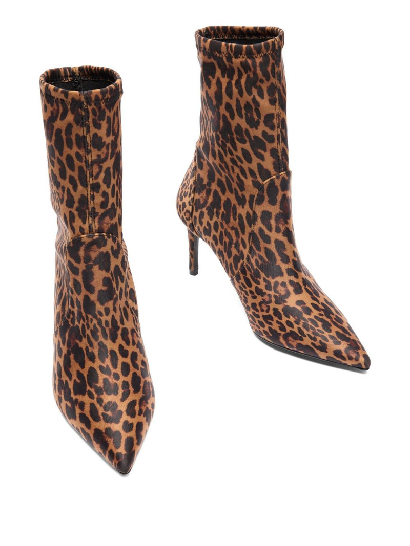 100mm Stuart Power leopard-print boots 5