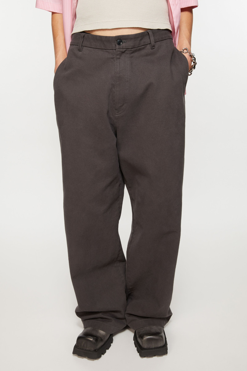 Twill trousers - Stone black 5