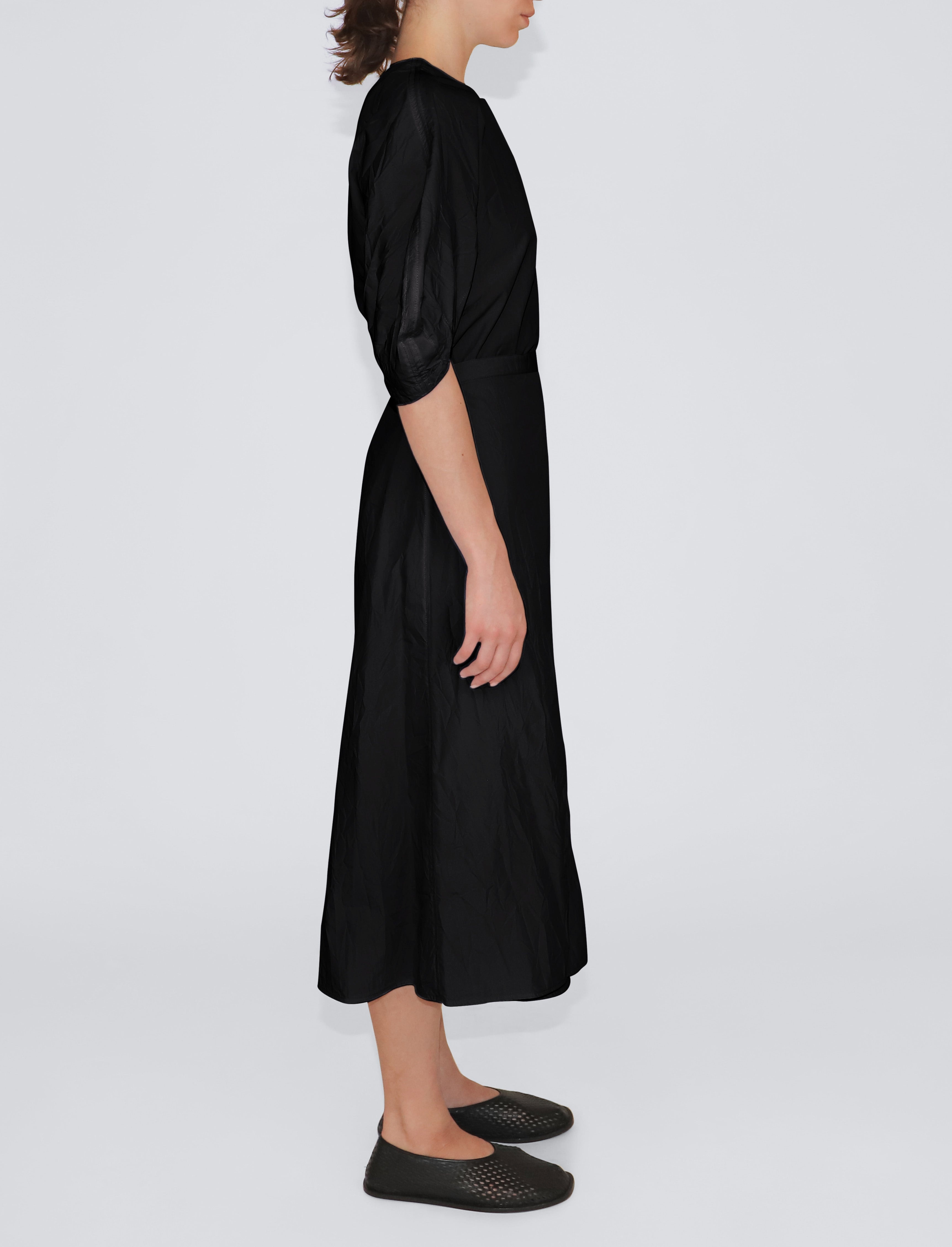 Alicia Dress in Crinkled Cotton Gabardine - 3