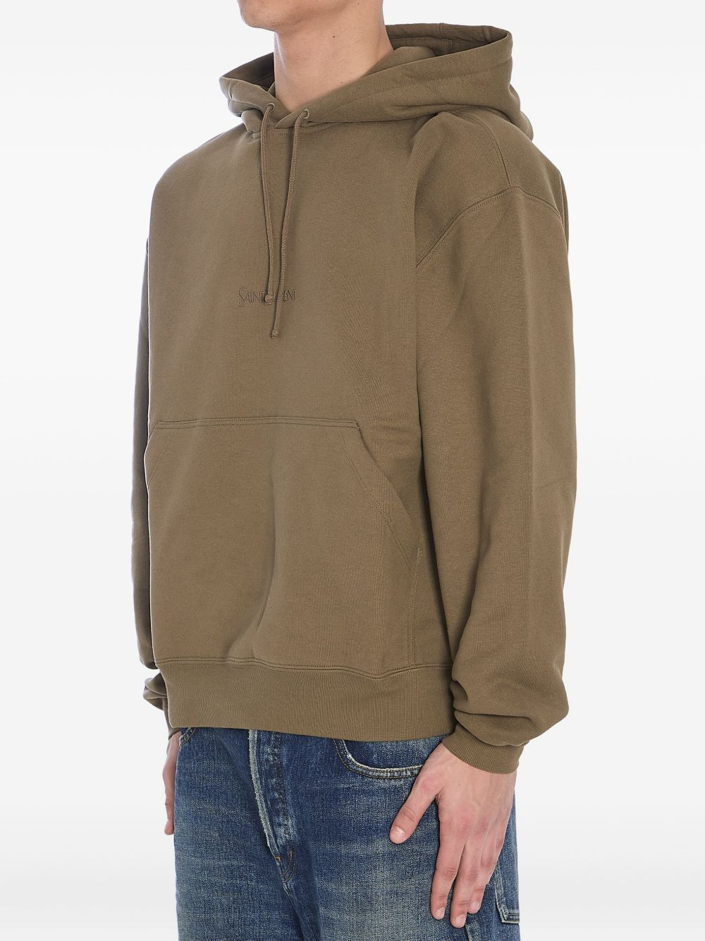 logo-embroidered hoodie - 2