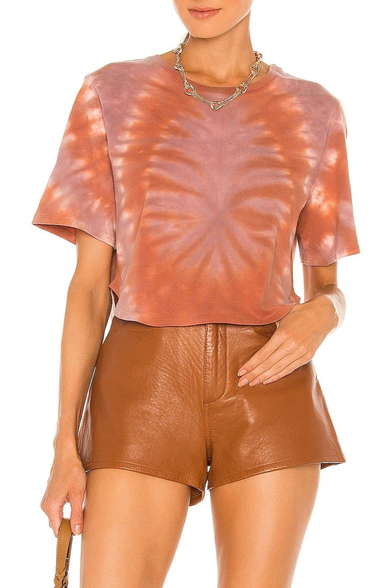DESERT TIE DYE CROPPED TEE - 2