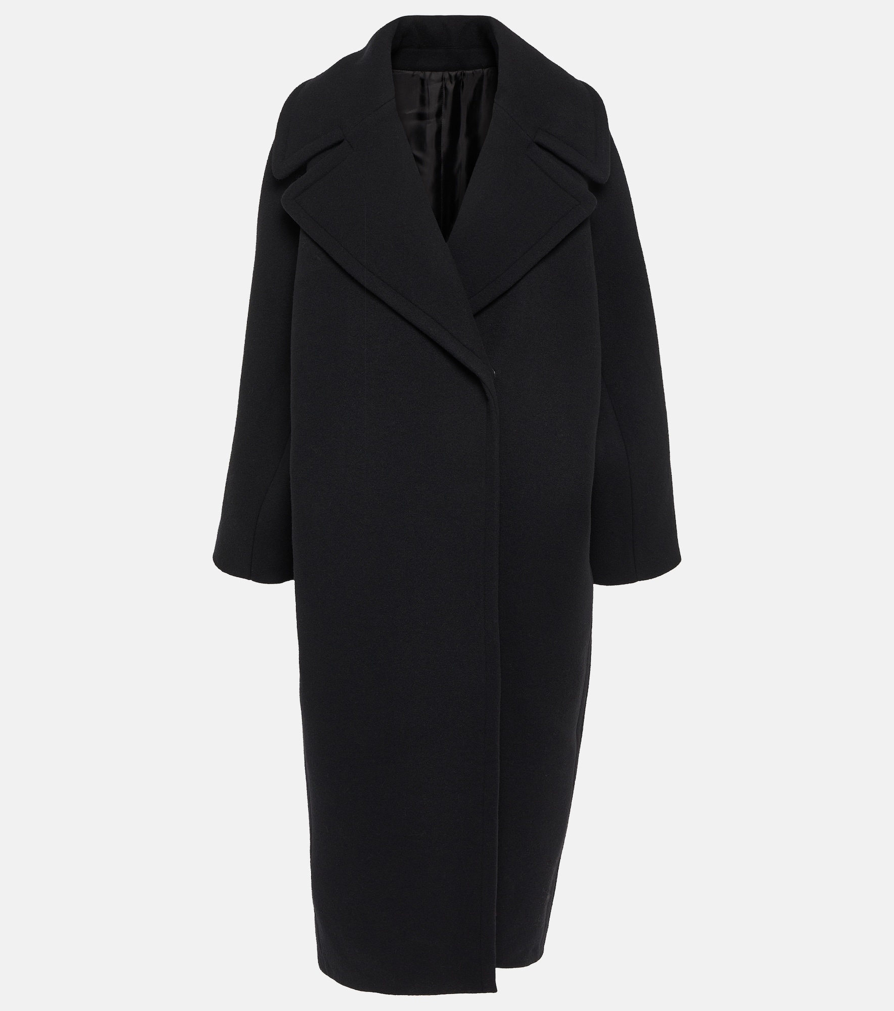 Cocoon wrap wool coat - 1