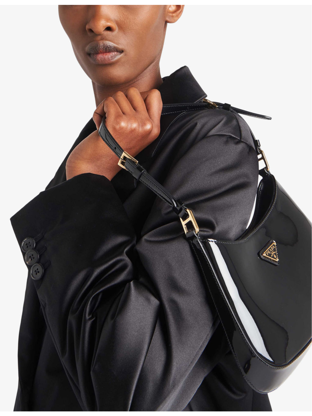 Cleo patent-leather shoulder bag - 2