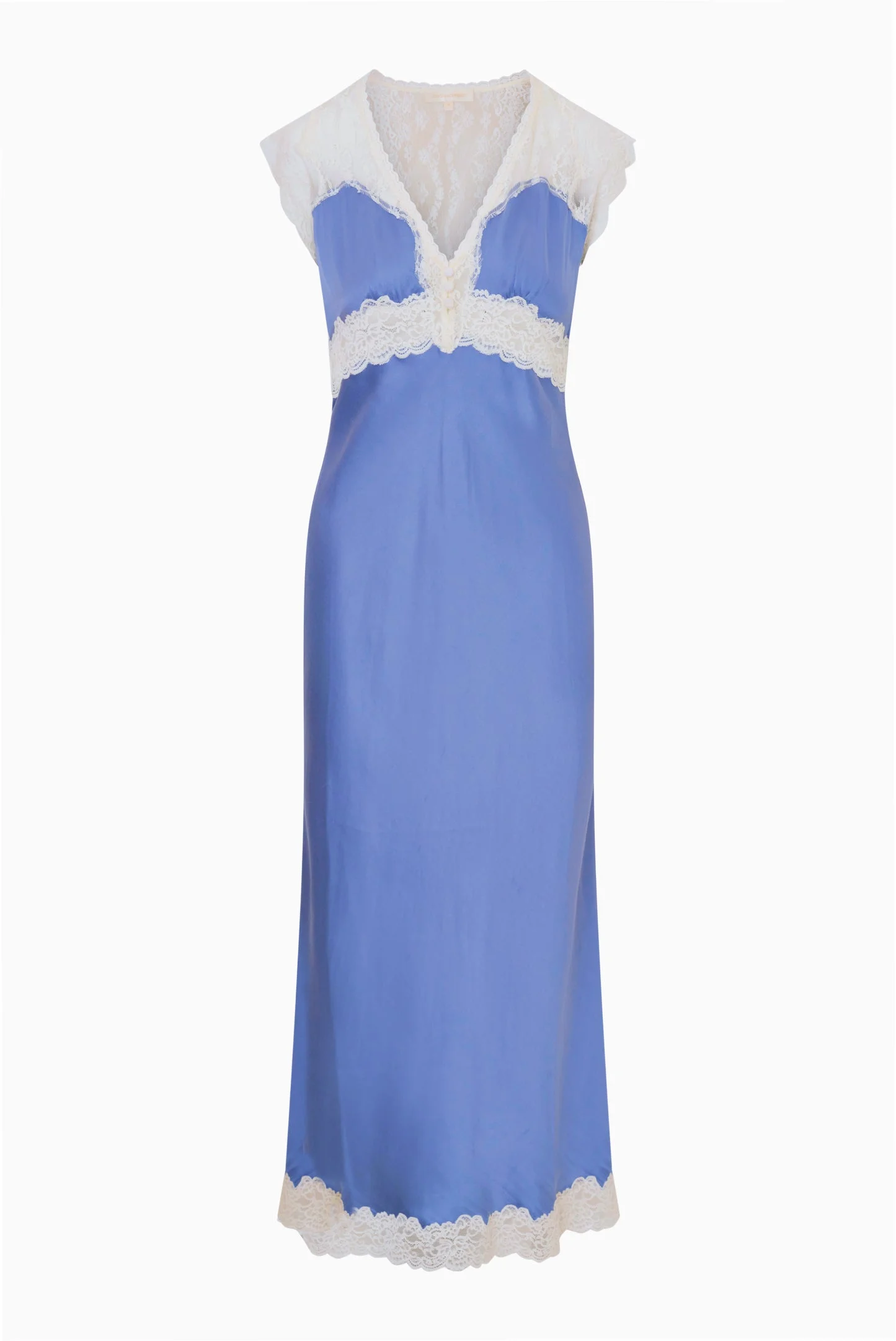 Vella Silk-Blend Lace Maxi Dress - 1