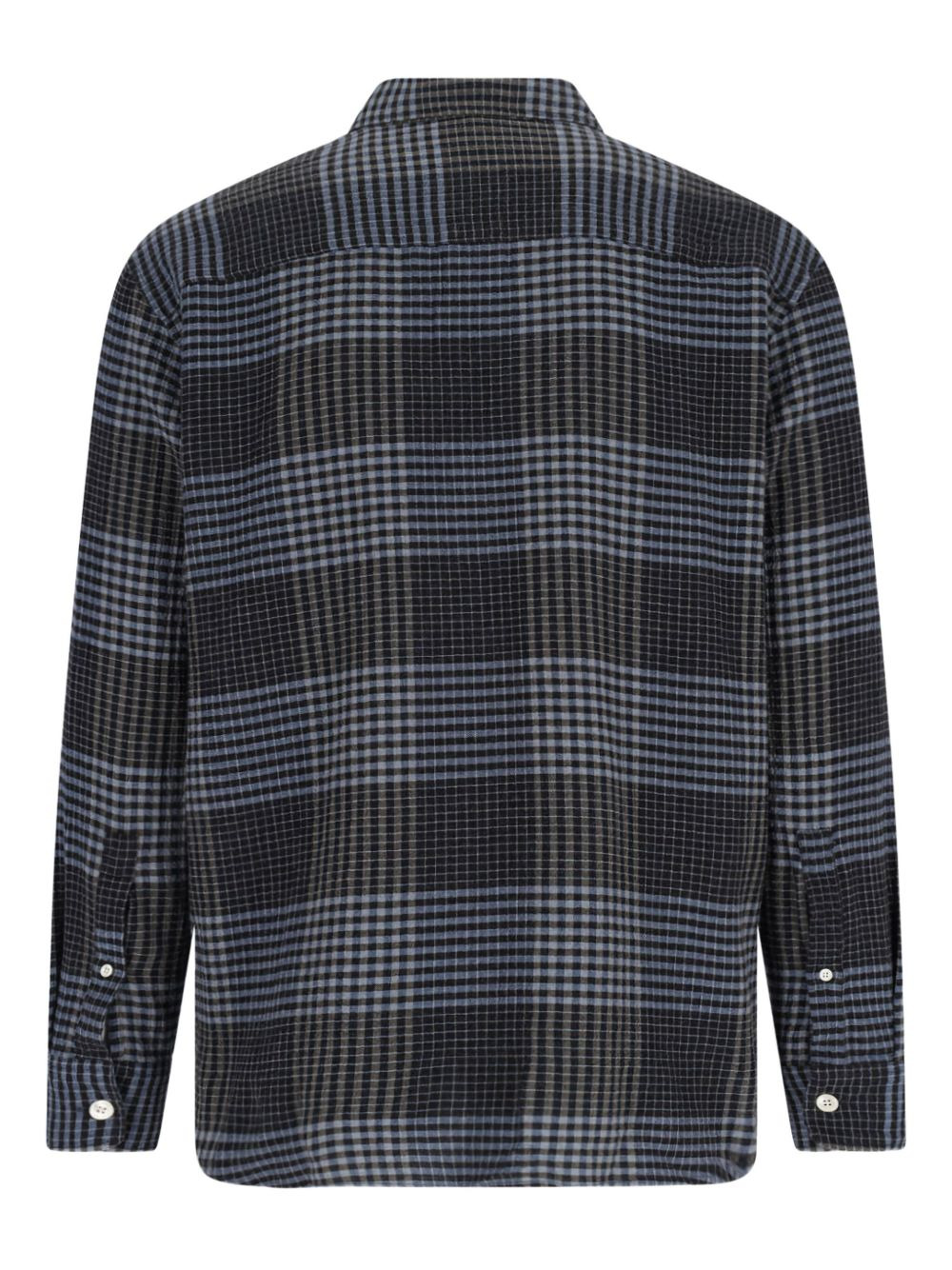 checked long-sleeved shirt - 2
