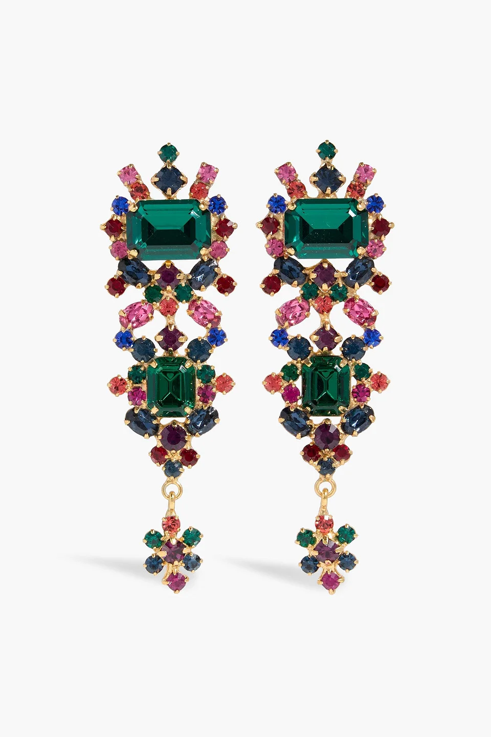 Cadence gold-tone crystal earrings - 1