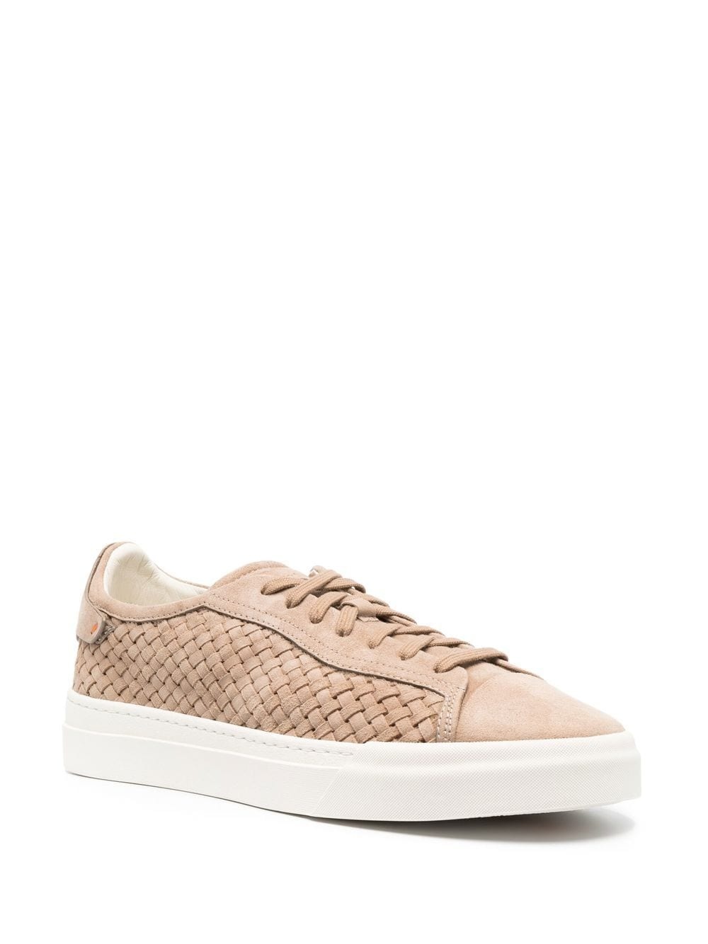 interwoven lace-up sneakers - 2