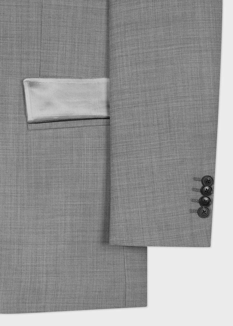 The Brierley - Light Grey Sharkskin Wool Suit 5