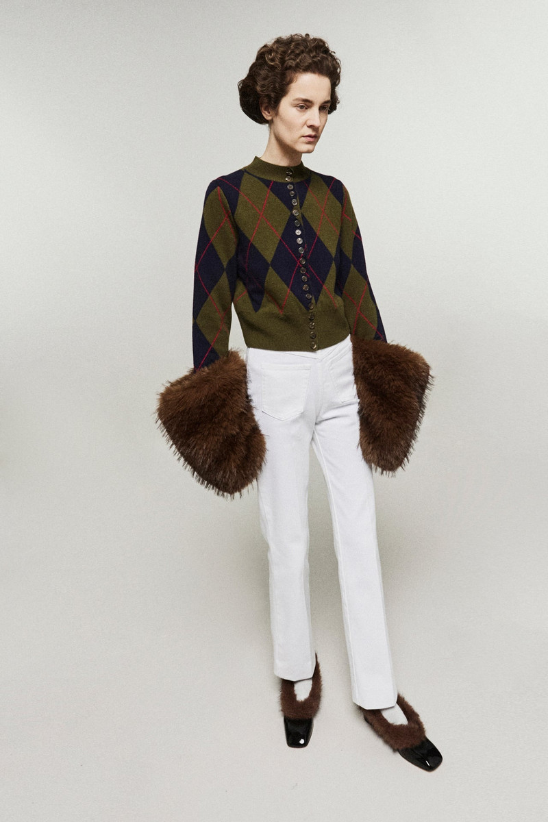 LEONORE ROUNED LOAFER WITH FUR BLACK BROWN 3