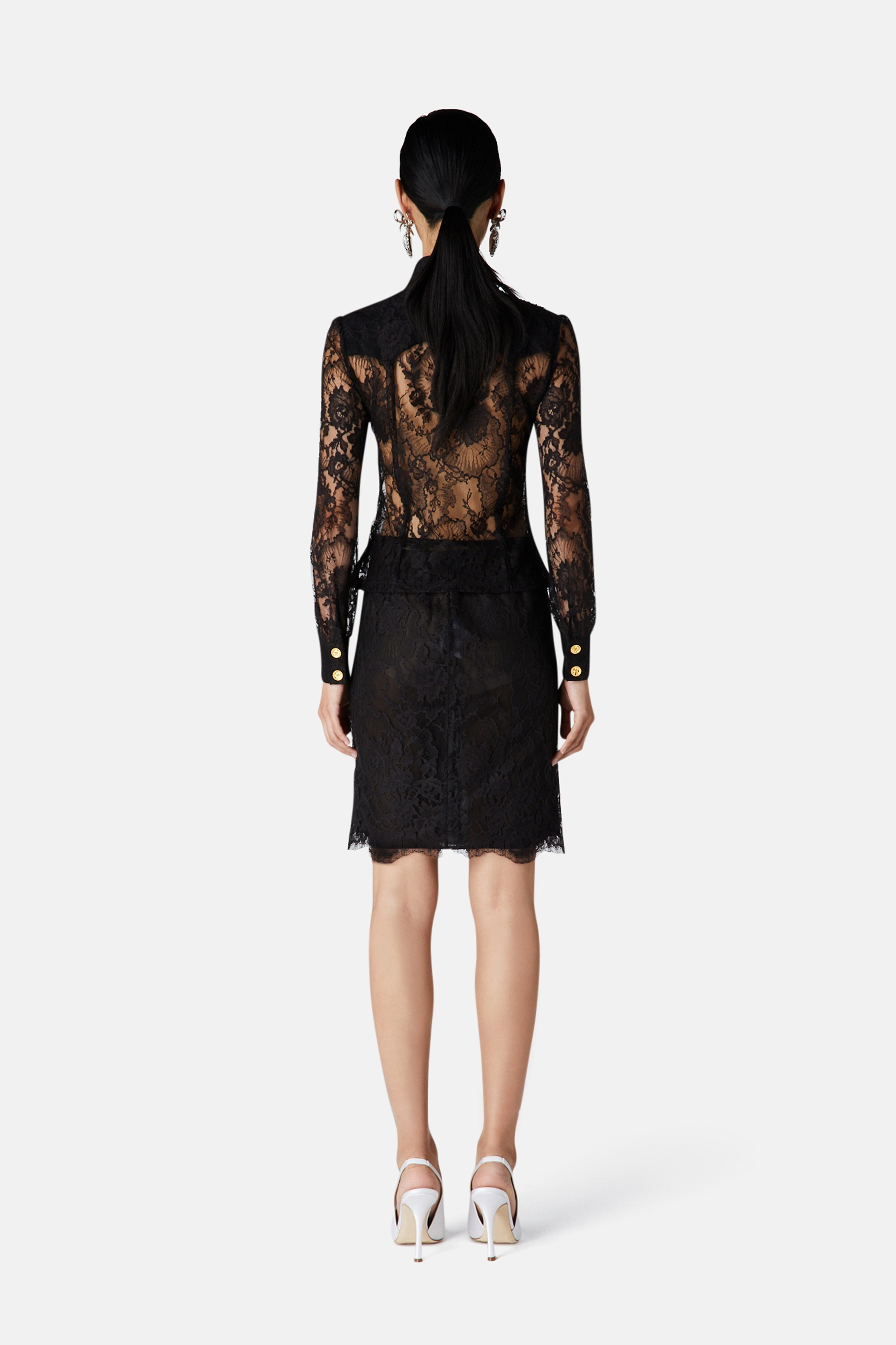 LACE SHIRT WITH BUTTONS - 4
