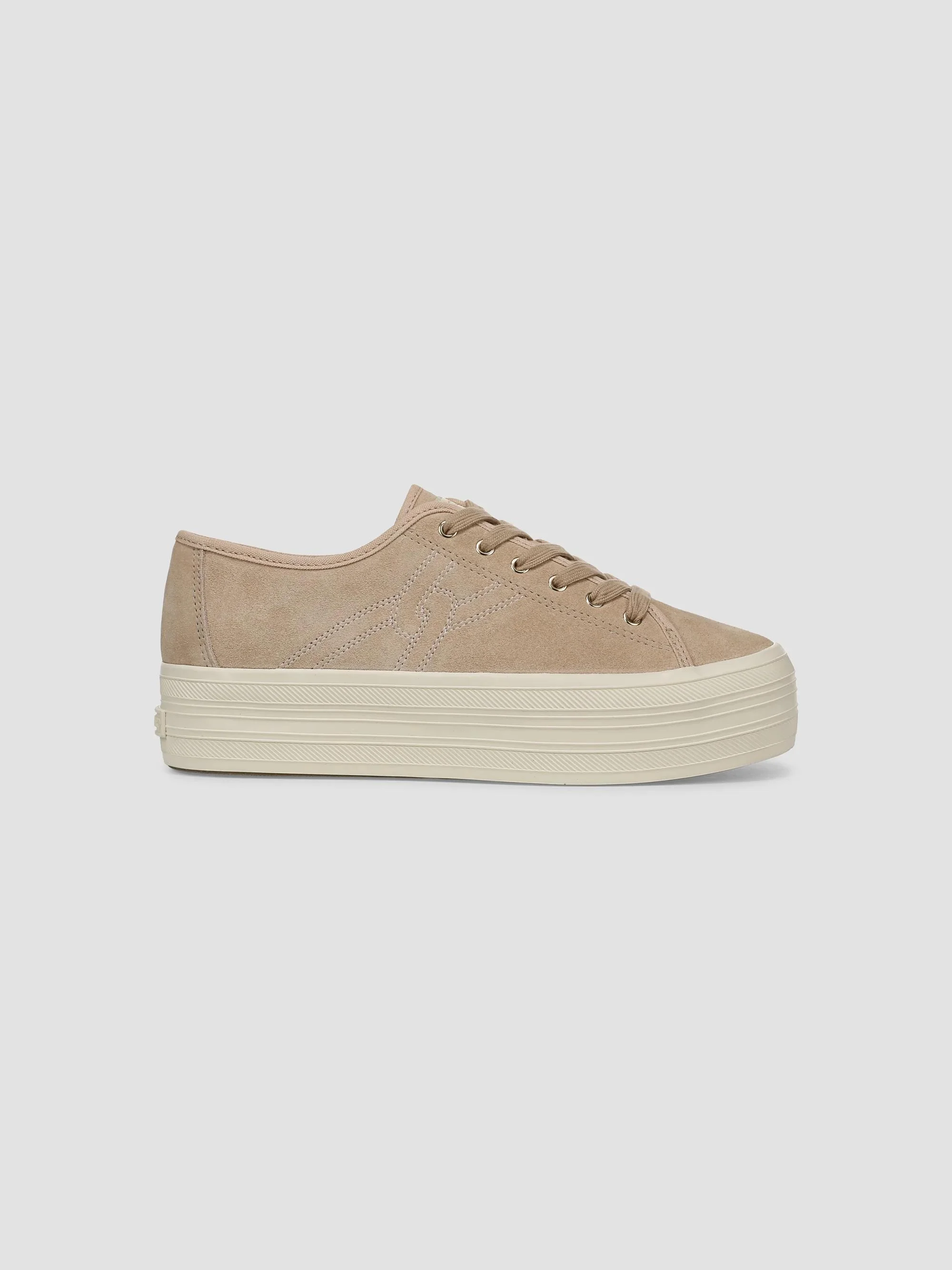 Women's Truett Suede Platform Low-Top Sneakers - Sand - 1