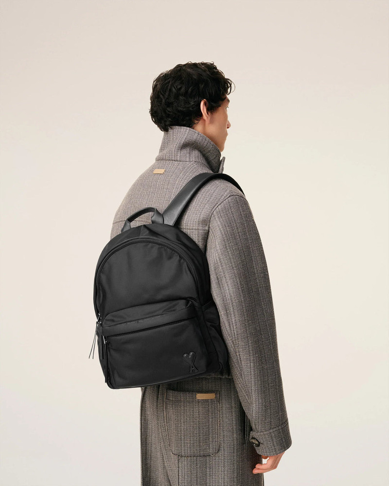 AMI Paris Black Adc Backpack outlook