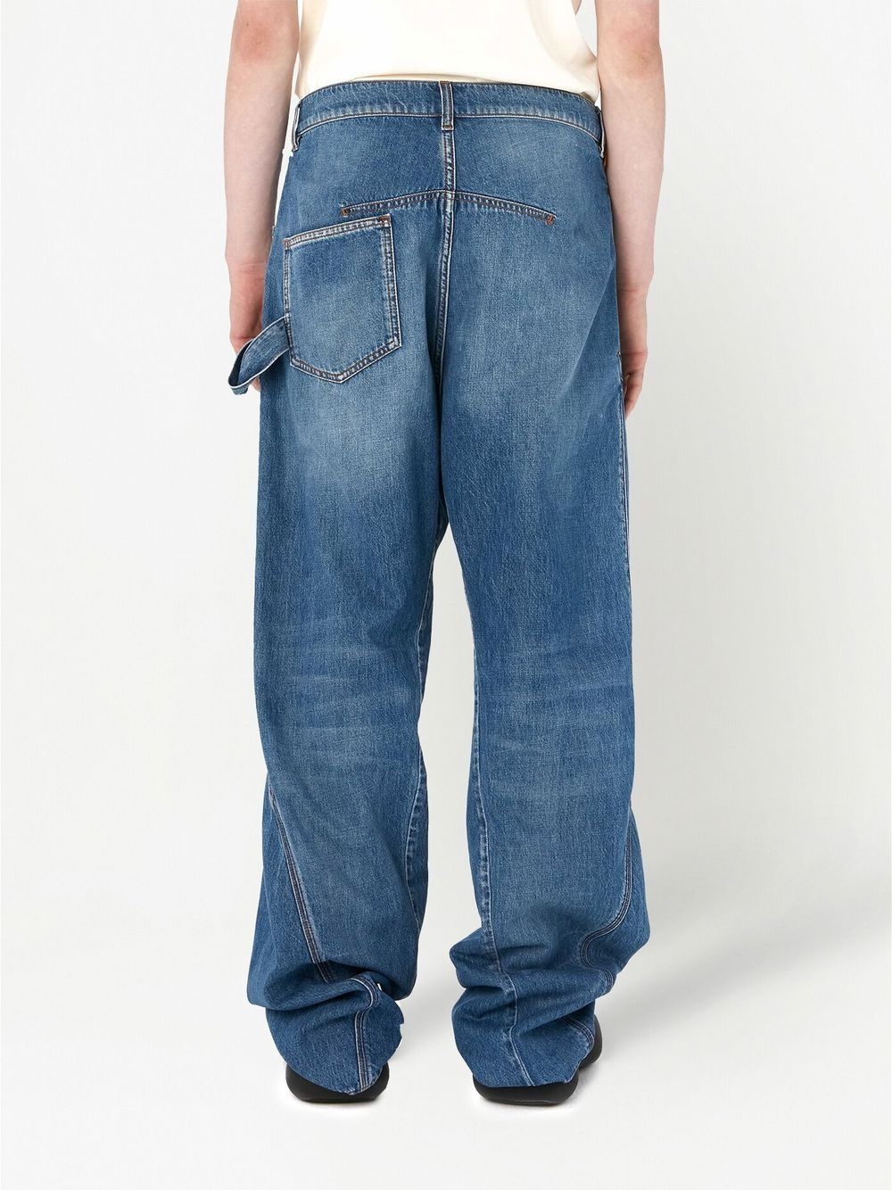 oversized twisted wide-leg jeans - 4