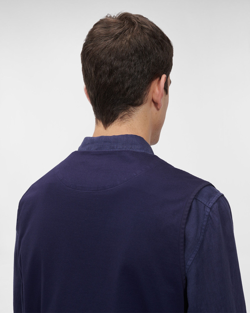 Heavy Jersey Mixed Zipped Vest 7