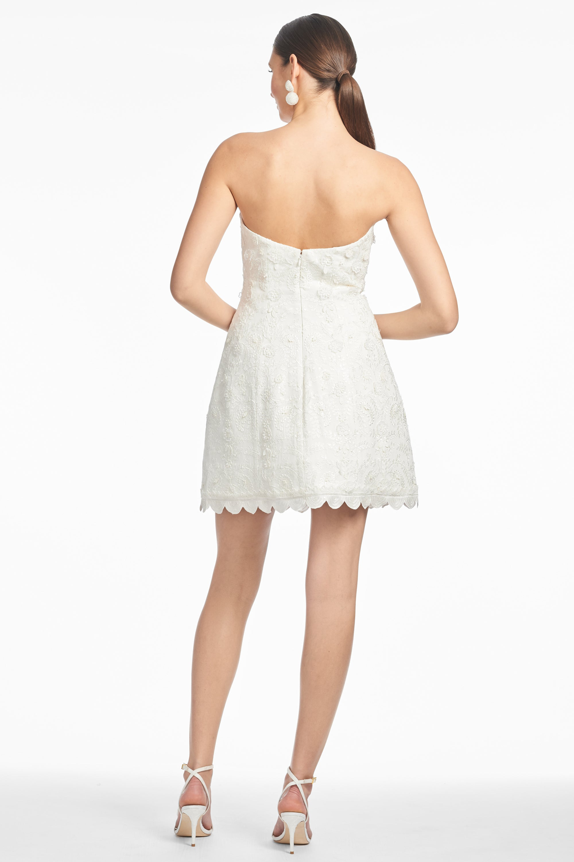 EMBELLISHED ALANNA DRESS - IVORY - 4