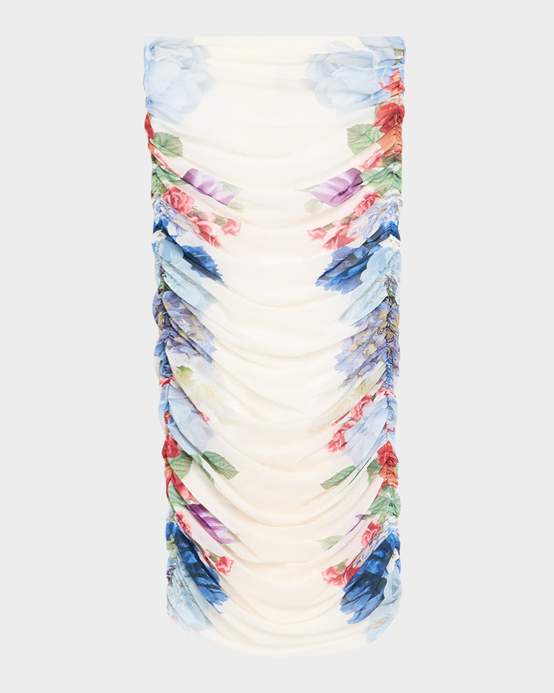 Kennah Ruched Midi Skirt 1